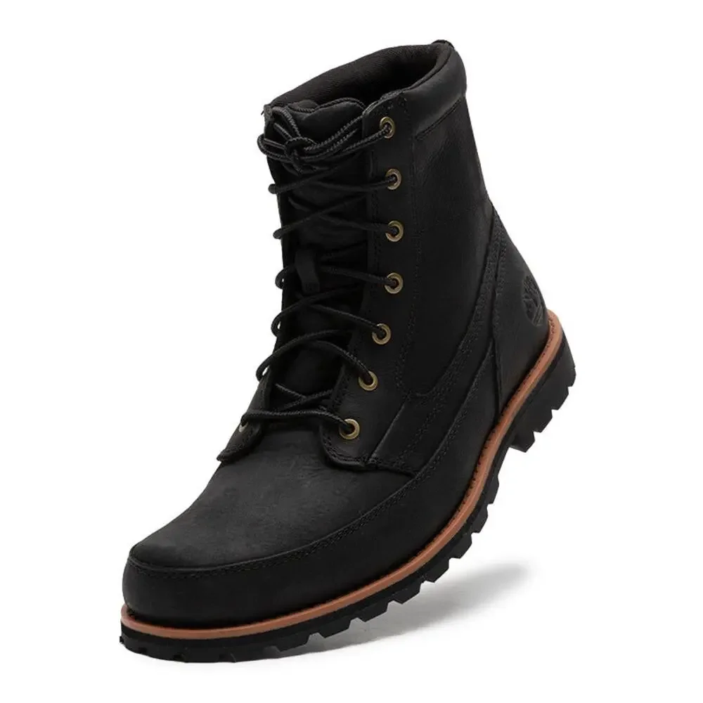 TIMBERLAND MEN'S 13 ATTLEBORO MID LACE BOOT JET BLACK NIB TB1A657D015